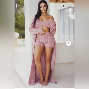 Cozy Living 3 Piece Short Set - Mauve